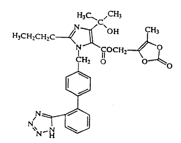 Olmesartan medoxomil - Structural Formula Illustration