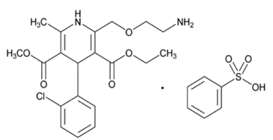 Amlodipine besylate - Structural Formula Illustration