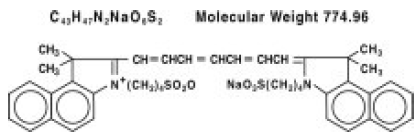 IC-GREEN™ (indocyanine) Structural Formula Illustration