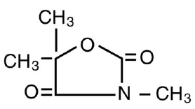 TRIDIONE® (trimethadione) Structural Formula Illustration