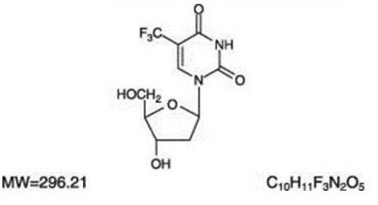 VIROPTIC (trifluridine) structural formula illustration