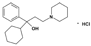 ARTANE®
  (trihexyphenidyl HCl) Structural Formula Illustration