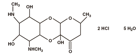 Trobicin™ 
  (spcctinomycin) Structural Formula Illustration