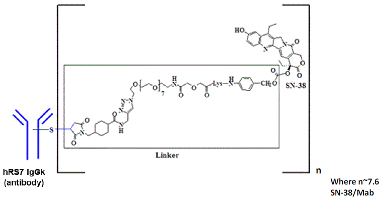 TRODELVY™ (sacituzumab govitecan-hziy) Structural Formula Illustration