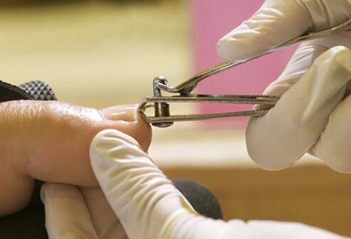 Photo of manicure close up.