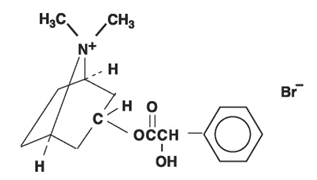 Homatropine methylbromide - Structural
Formula Illustration