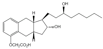 Tyvaso® (treprostinil) Structural Formula Illustration