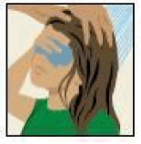 After 10 minutes, completely rinse ULESFIA Lotion from your hair and scalp with water. - Illustration