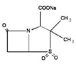 Sulbactam sodium -  Structural Formula Illustration