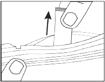 Remove the single patient-use container
from the foil pouch and then hold it by the long flat end - Illustration