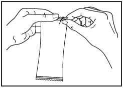 Open the single patient-use container by
twisting off the tab - Illustration