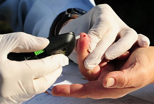 Ketones in the blood can indicate diabetes.