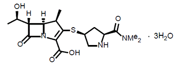 Meropenem Trihydrate - Structural Formula - Illustration