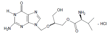 VALCYTE (valganciclovir) Structural Formula Illustration