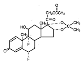 VANOS®
  (fluocinonide) Structural Formula Illustration