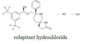 VARUBI® (rolapitant) Structural Formula Illustration