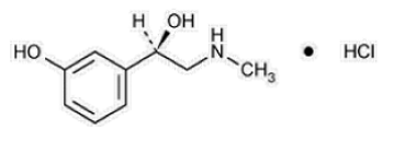 VAZCULEP (phenylephrine hydrochloride) Structural Formula Illustration