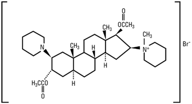Vecuronium Bromide - Structural Formula Illustration