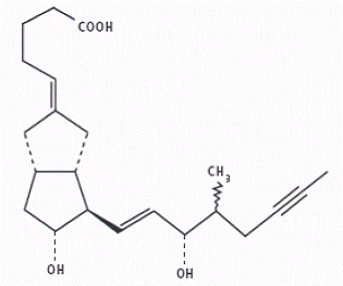 VENTAVIS® (iloprost) inhalation solution Structural Formula Illustration