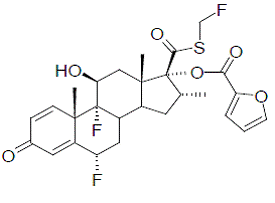 VERAMYST (fluticasone furoate) Structural Formula Illustration