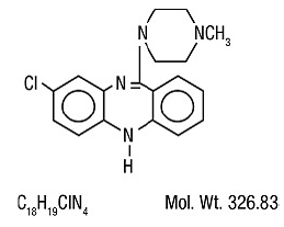 Versacloz (clozapine) Structural Formula Illustration