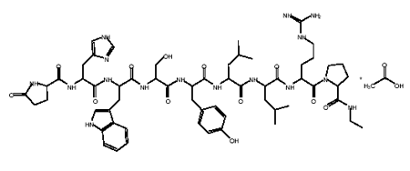 Viadur® (leuprolide acetate implant) Structural Formula Illustration