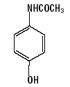 Acetaminophen Structural Formula Illustration