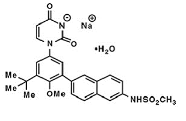 Dasabuvir - Structural Formula Illustration