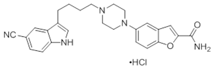 VIIBRYD (vilazodone hydrochloride) - Structural Formula Illustration