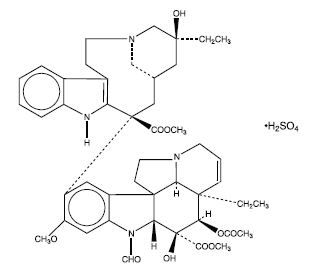 Vincristine  Sulfate Structural Formula Illustration