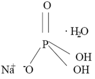 Sodium phosphate monobasic monohydrate - Structural Formula Illustration