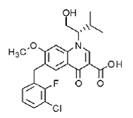 VITEKTA® (elvitegravir)Structural Formula Illustration