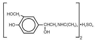 VoSpire ER® (Albuterol Sulfate) Structural Formula Illustration