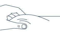 After wiping the site with an alcohol pad, pinch the skin up
around the selected injection site - Illustration