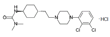 VRAYLAR® (cariprazine) Structural Formula Illustration