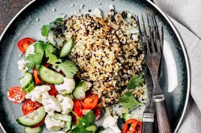Precooked brown rice and quinoa can save you time in the kitchen.