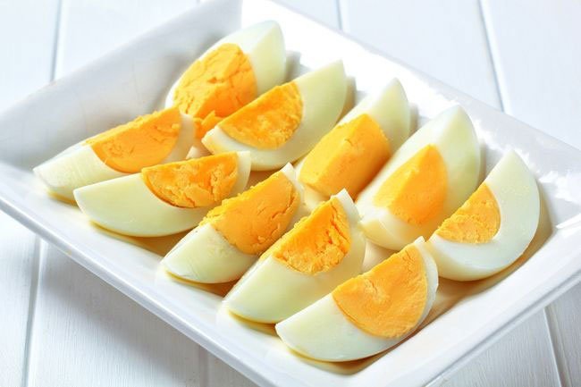 You can buy precooked eggs so you don't have to boil them yourself.