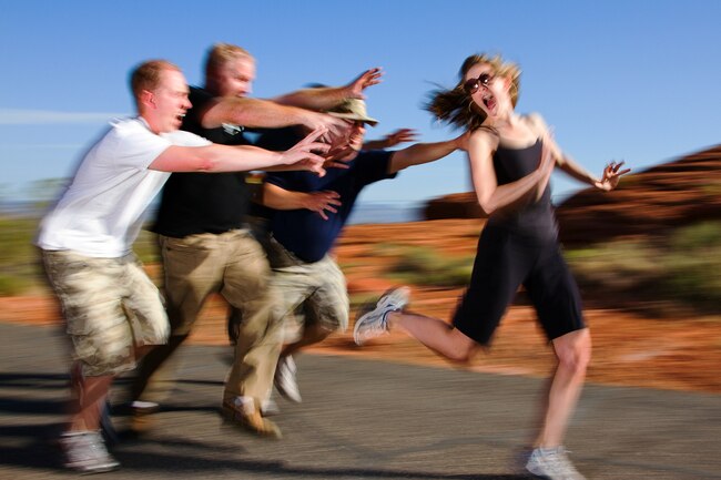 Being chased during a zombie run is a different way to get physical activity.