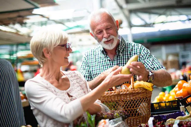 Exercise and watch your diet to stay ahead of weight gain that happens with aging.