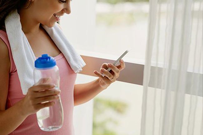 Use an app to remind yourself to drink more water or set up reminders on your smartphone.