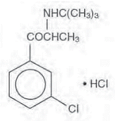 WELLBUTRIN XL (bupropion hydrochloride) Structural Formula Illustration