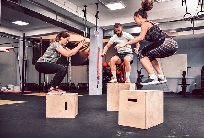 Jumping exercises are anaerobic exercises that involve quick bursts of energy. The benefits of jumping include improved cardiovascular health, metabolism, bone density, strength, muscle tone, balance and coordination.