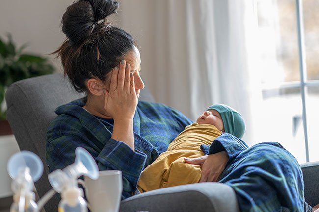 Rest when you can after your baby is born and allow for extra time to get things done.