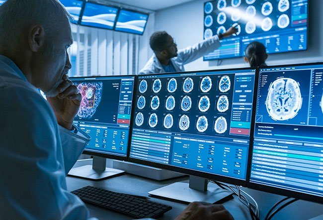 A CT head scan takes detailed X-rays at different angles of the head and brain to identify conditions such as brain tumors, aneurysms, and others. A CT head scan takes detailed X-rays at different angles of the head and brain to identify conditions such as brain tumors, aneurysms, and others.