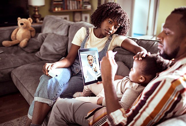 The perquisites for a telemedicine consultation are a charged device, an internet connection, the necessary app, a place to conduct the visit, headphones or earphones, pictures or medical reports and a pen and paper. 