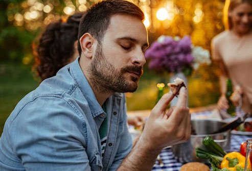 Taste and smell return to normal 48 hours after you stop smoking.