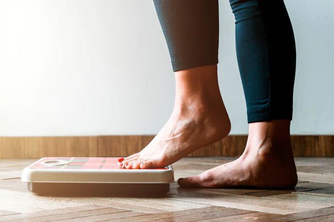 Cutting carbs initially leads to you losing water weight.