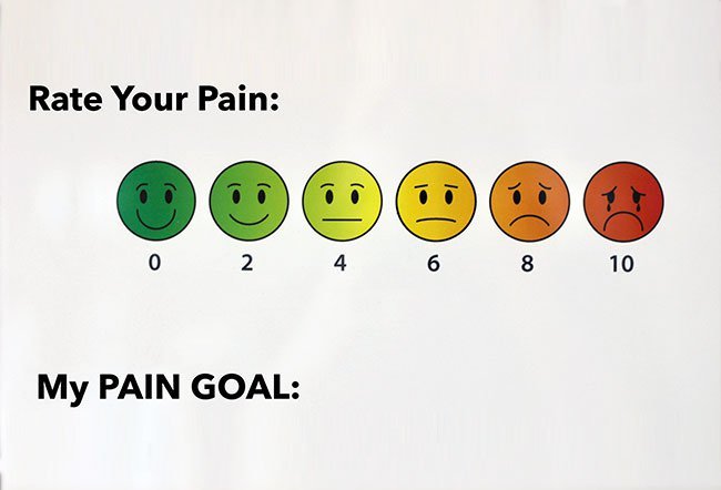 10 on the pain scale