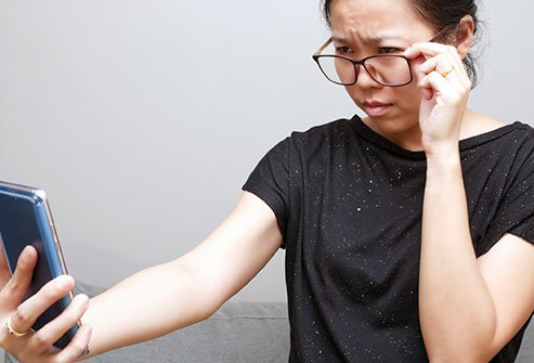 Presbyopia is caused by changes in the lens inside the eye.