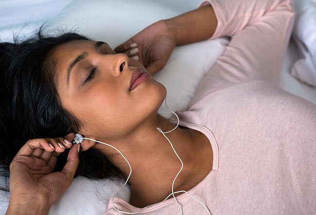 As per studies, slow music or classical music is more relaxing that can help you sleep. 